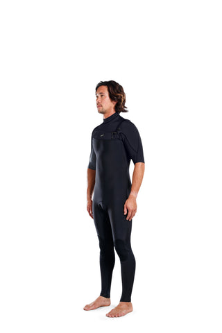 Adelio Black 2/2 Short Arm Steamer - BLACK