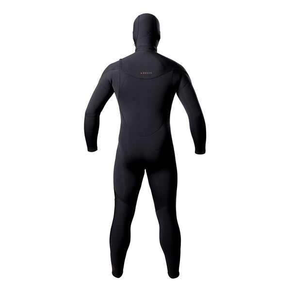 Adelio Connor 5/4 Deluxe Hooded Black Steamer Wetsuit