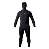 Adelio Connor 5/4 Deluxe Hooded Black Steamer Wetsuit