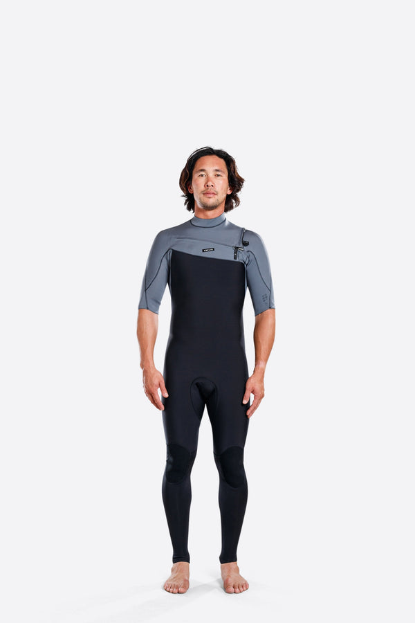 Adelio 2/2 Short Arm Steamer Charcoal Wetsuit